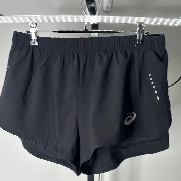 Asics Black Athletic Shorts Lightweight Breathable Size Small - Picture 1 of 8